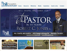Tablet Screenshot of hillchapelmb.org